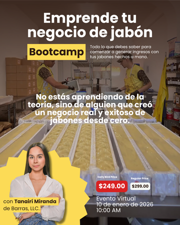 Bootcamp: Emprende tu negocio de jabón