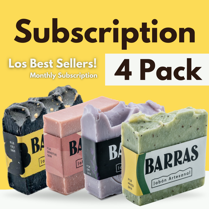 Barras Suscription | Soap 4 Pack